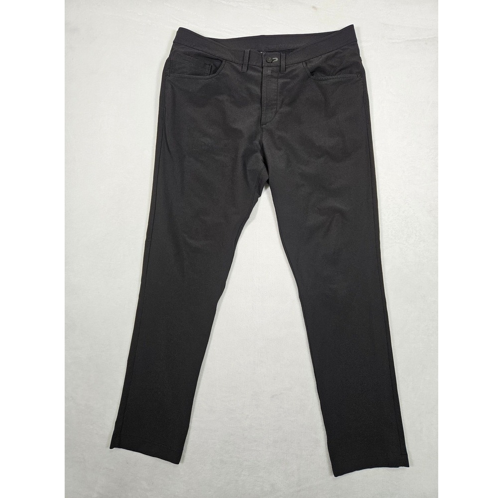 Public Rec Mens Work to Play Pants Black 36x30 Stretch Tech Chino Slim Straight